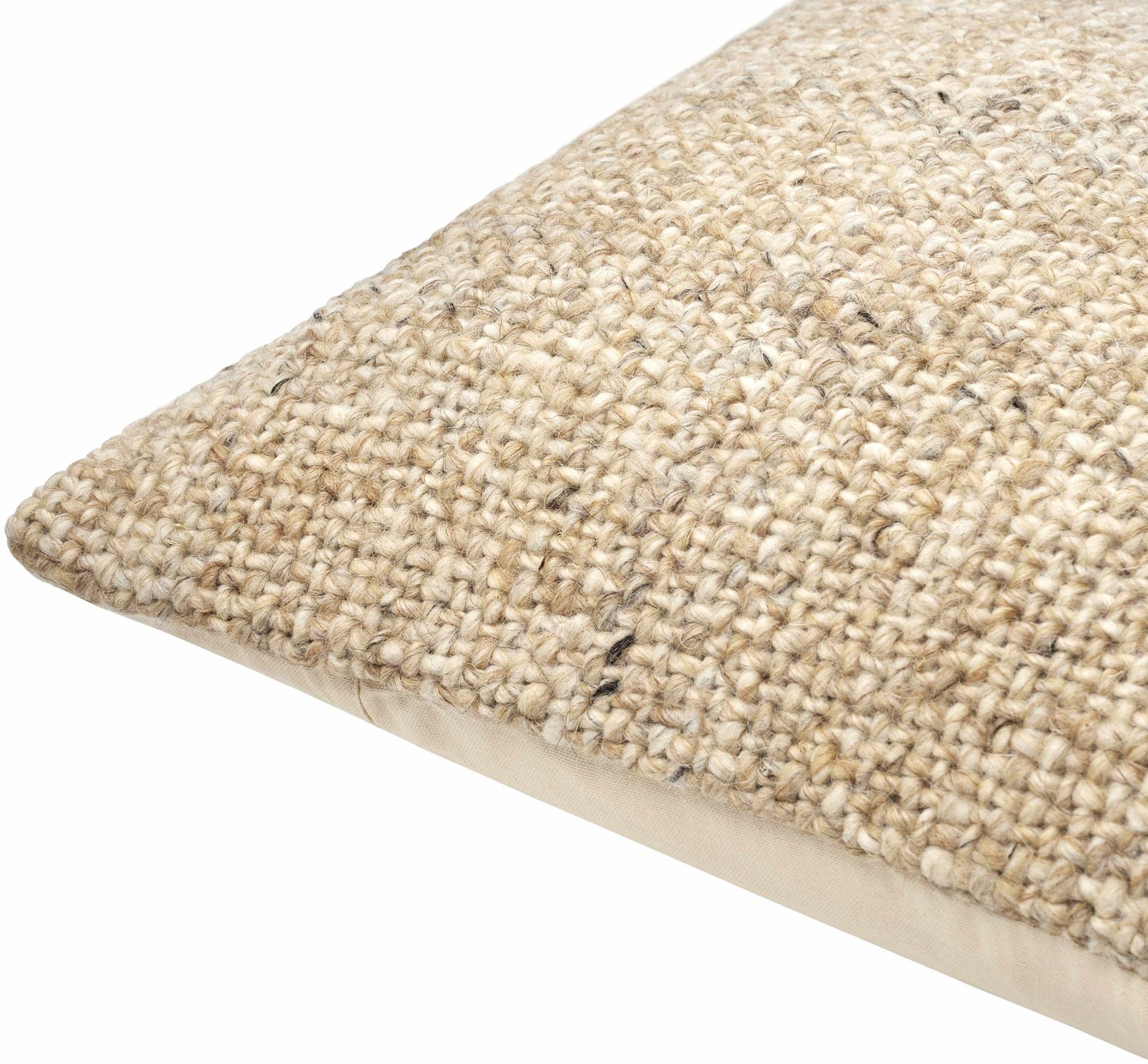 Shana Beige Throw Pillow - Clearance