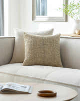 Shana Beige Throw Pillow - Clearance