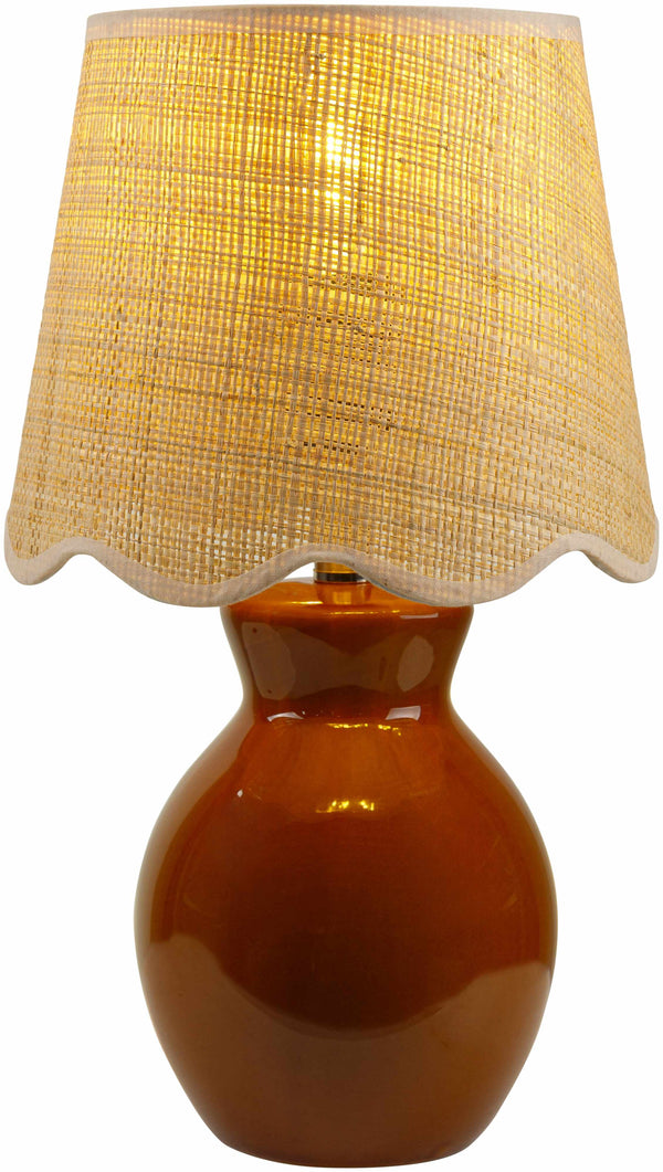 Salgareda Red Rattan Table Lamp