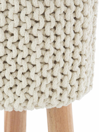 Southbank Ivory Knit Stool