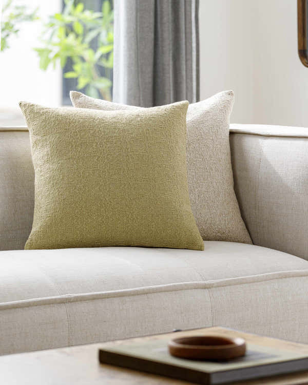 Salas Sage Green Throw Pillow - Clearance