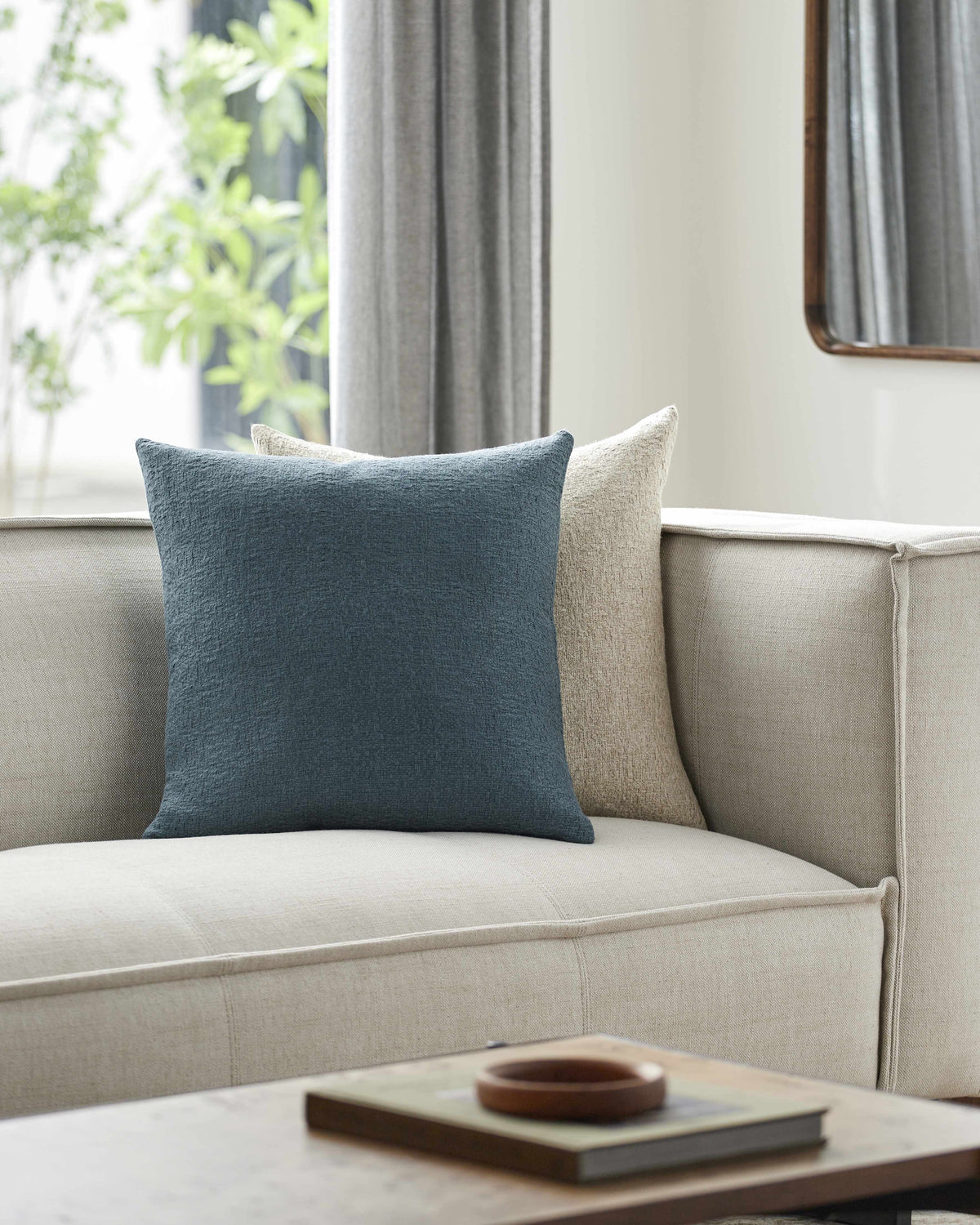 Salas Teal Throw Pillow