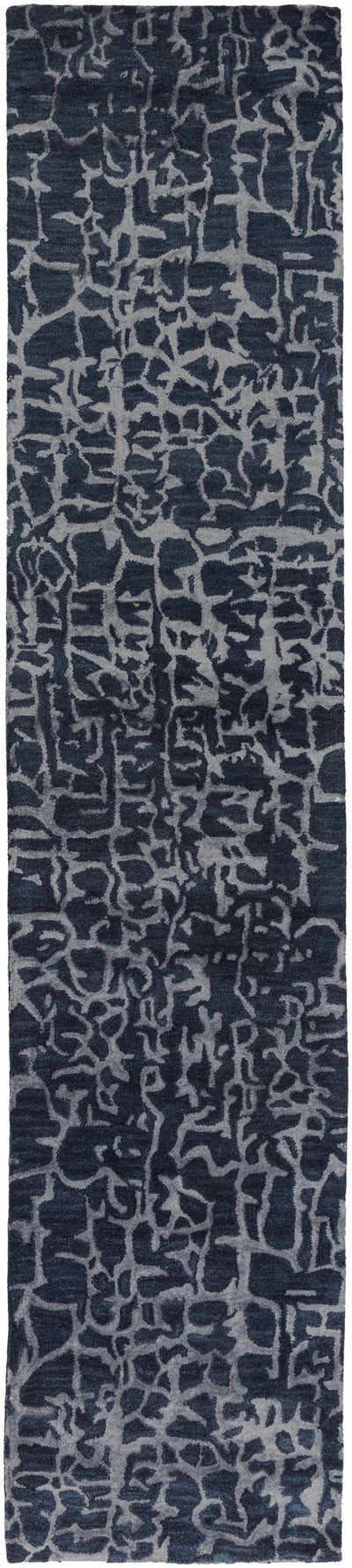 Story Dark Blue Wool Rug