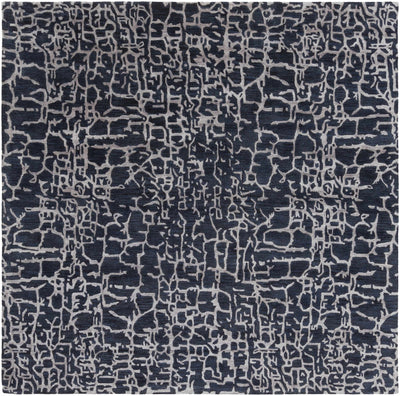 Story Dark Blue Wool Rug