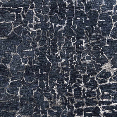 Story Dark Blue Wool Rug