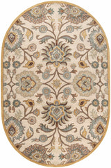 Caesar  Hand Tufted Tan 1012 Wool Rug