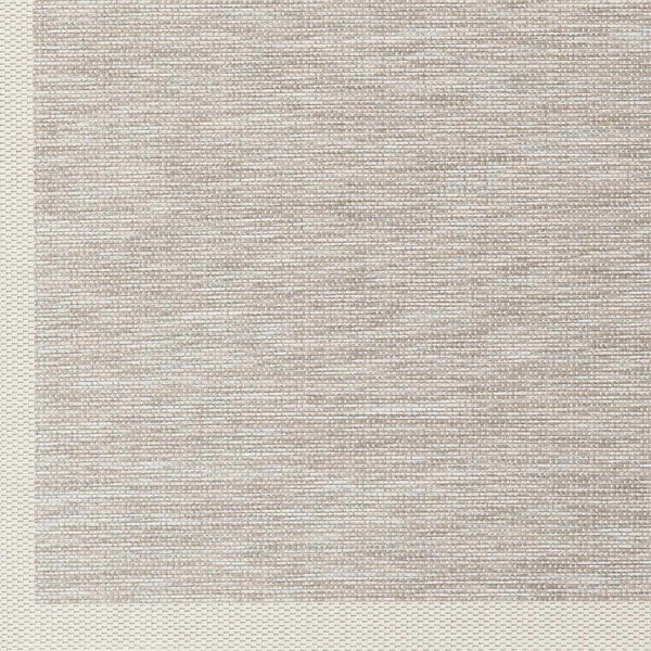 Escalon Bordered Solid Taupe Rug