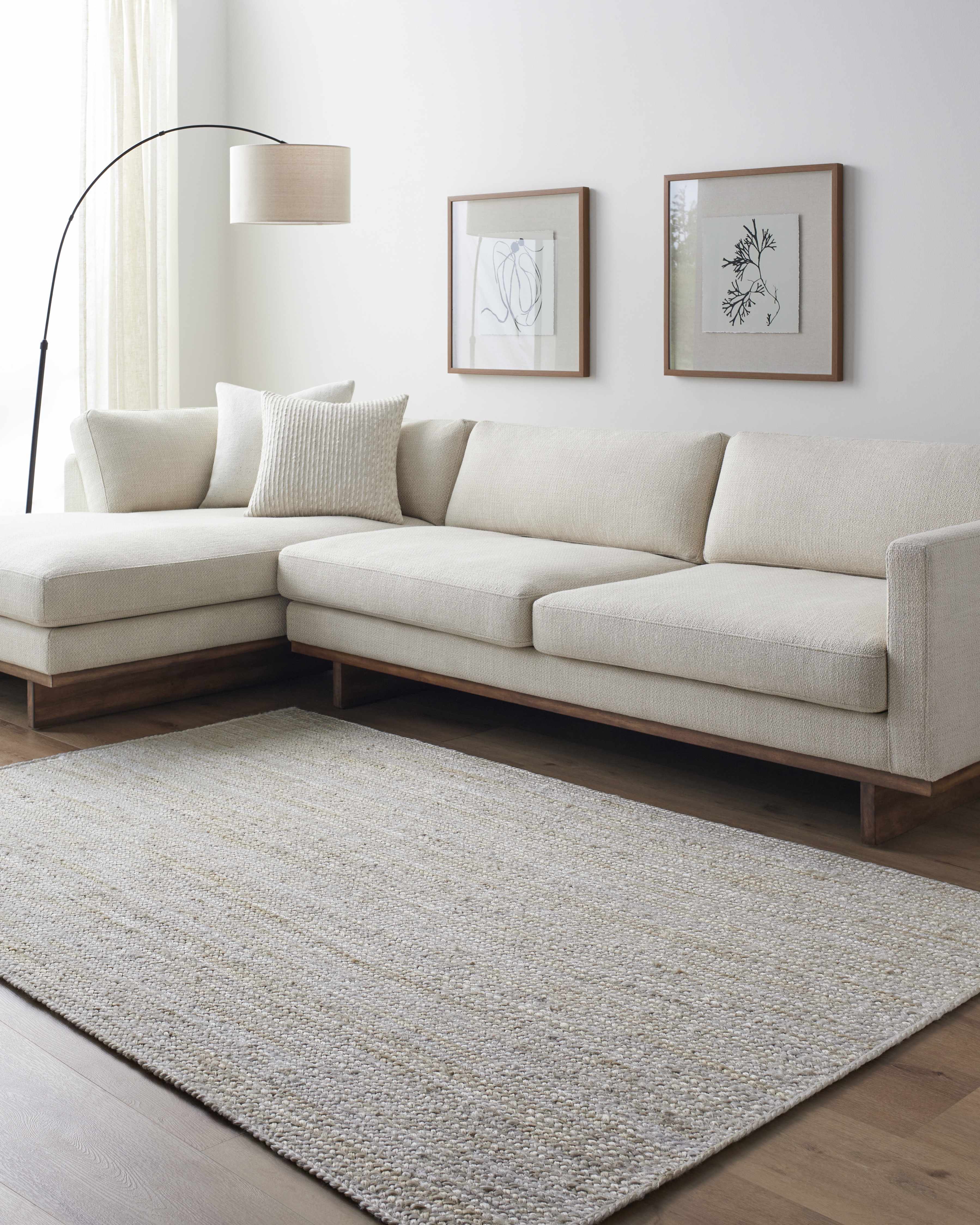 Adahy Area Rug placed in a styled room setting, harmonizing with surrounding room decor. Contemporary Area Rug Backing  5' x 7'6" Rectangle