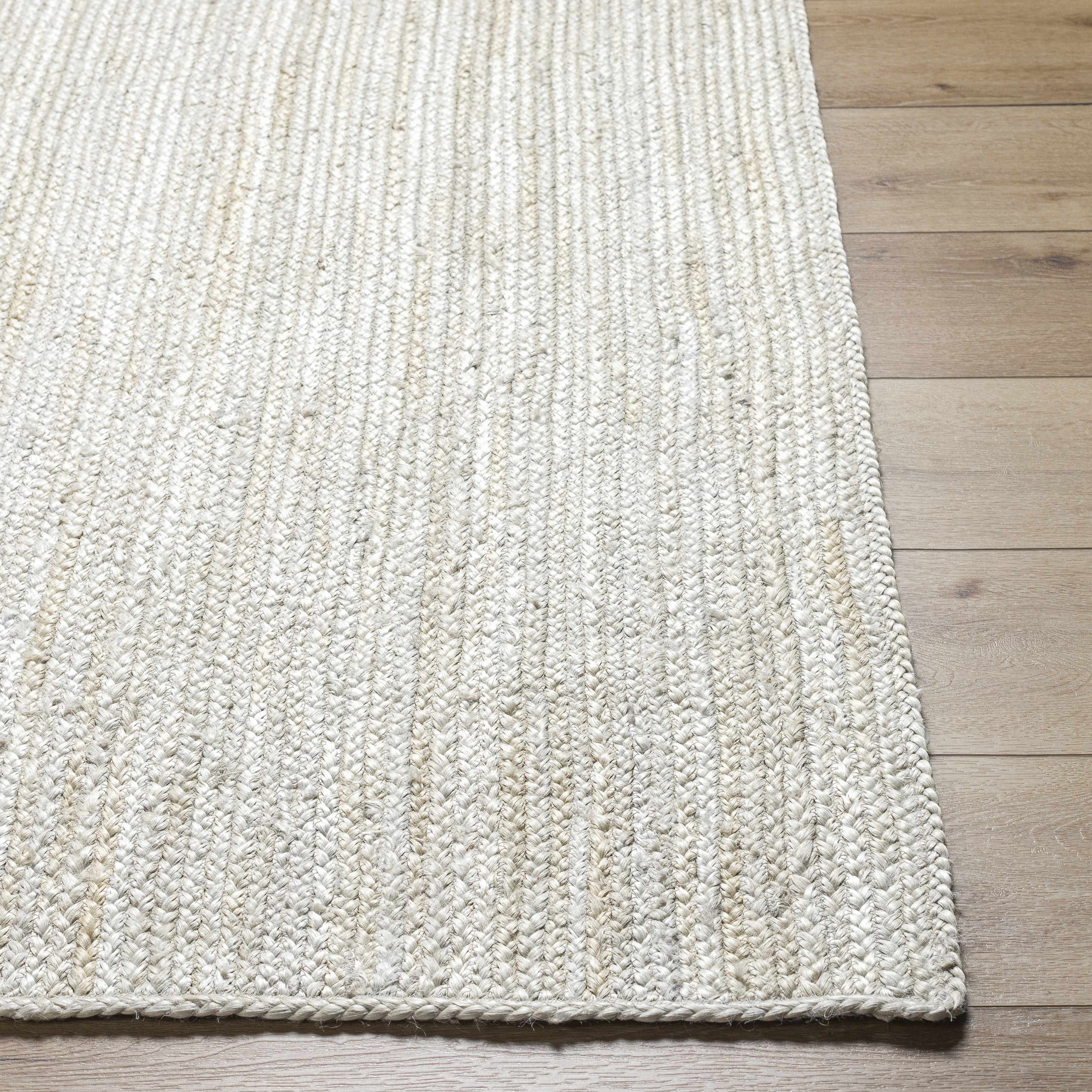 Straight-on shot of Adahy Area Rug, providing a full look at the design. Contemporary Area Rug Backing  