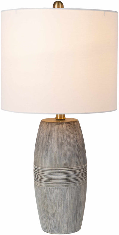 Mabayo Ribbed White Ceramic Table Lamp