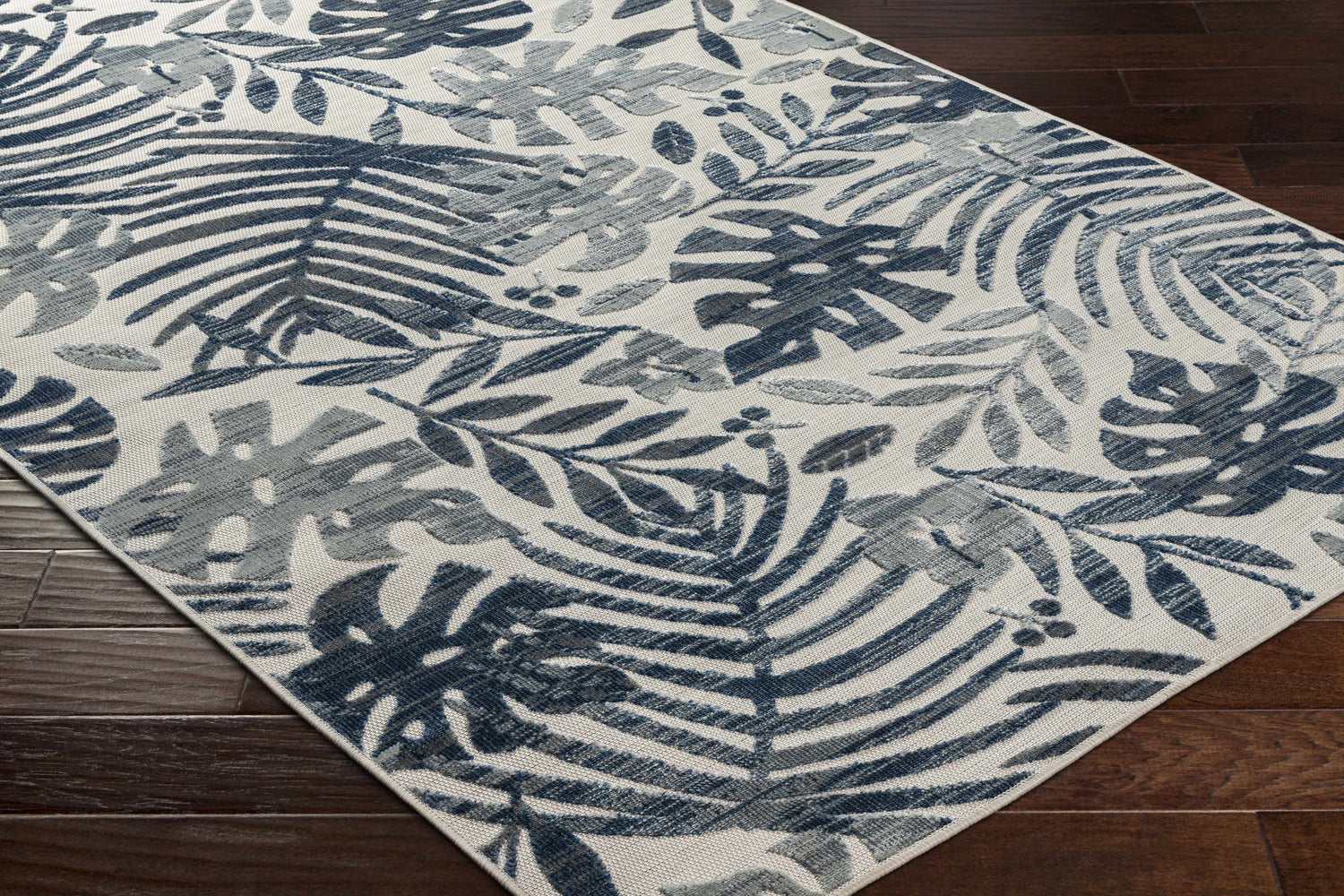 Ekin Navy Indoor & Outdoor Rug - Clearance