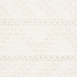 Sumiton White Textured Crochet Cotton Throw Pillow