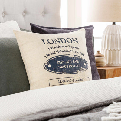 London Jute Throw Pillow - Clearance
