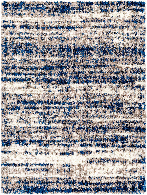 Admon Blue Plush Area Rug