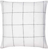 Lunet Ivory Subtle Slub Texture Cottage Linen Accent Pillow - Clearance
