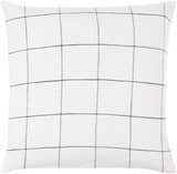 Lunet Ivory Subtle Slub Texture Cottage Linen Accent Pillow - Clearance