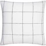 Lunet Ivory Subtle Slub Texture Cottage Linen Accent Pillow - Clearance