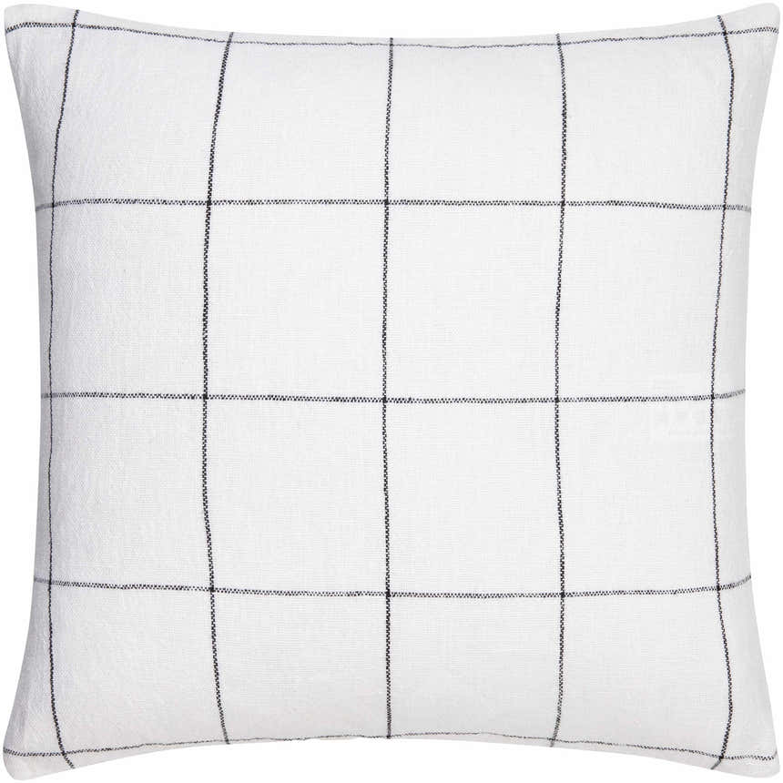 Lunet Ivory Subtle Slub Texture Cottage Linen Accent Pillow - Clearance