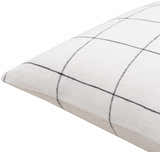 Lunet Ivory Subtle Slub Texture Cottage Linen Accent Pillow - Clearance