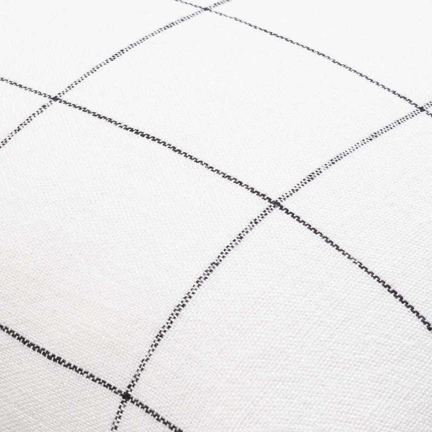 Lunet Ivory Subtle Slub Texture Cottage Linen Accent Pillow - Clearance