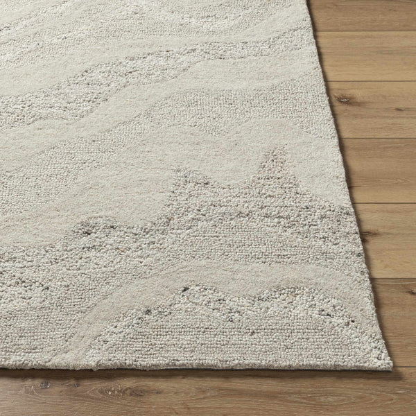 Siani Cream Wool Area Rug