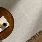 Abhay Cream Wool Area Rug - Clearance