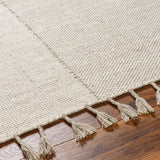 Abhay Cream Wool Area Rug - Clearance