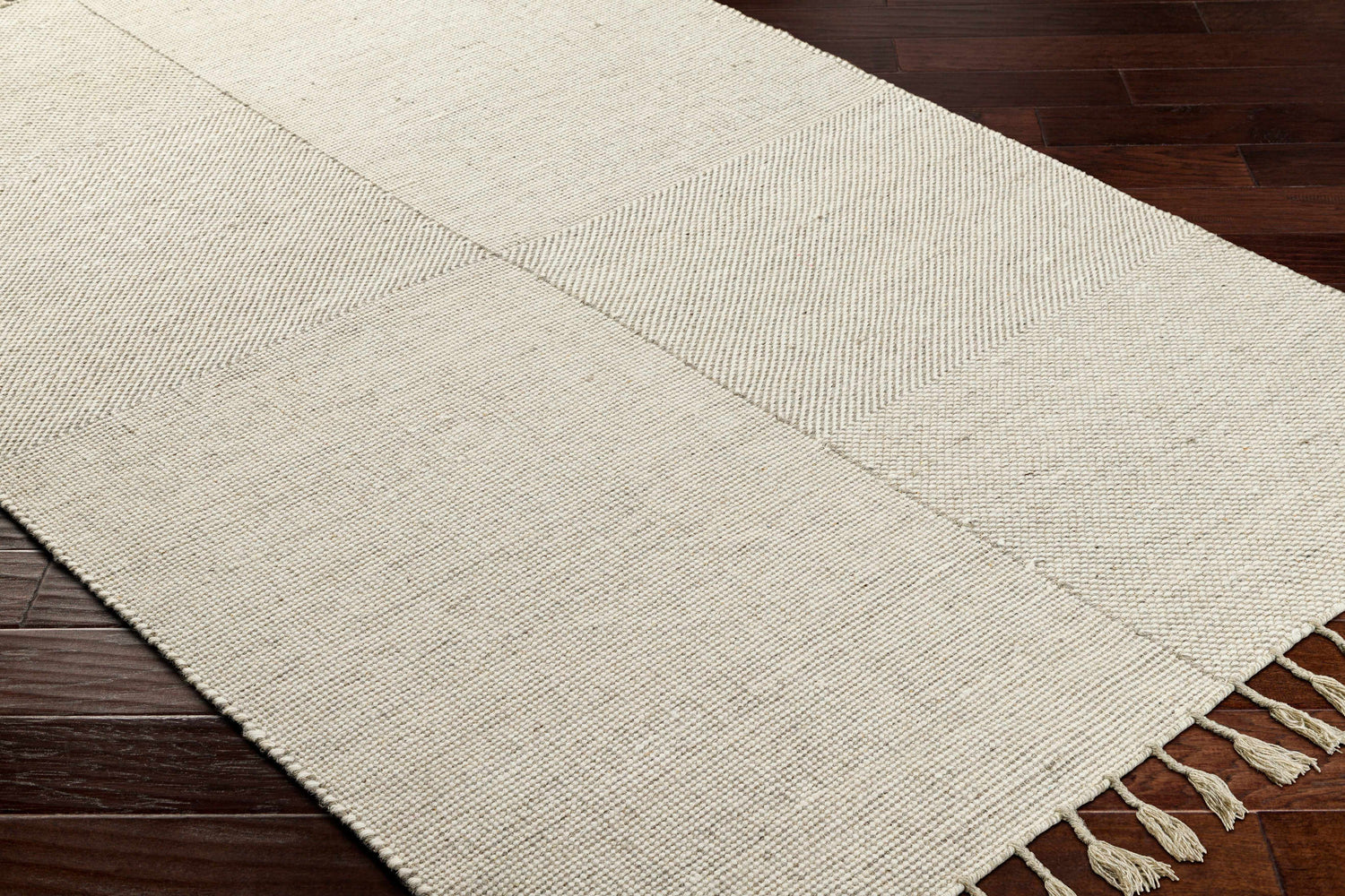 Abhay Beige Wool Area Rug - Clearance