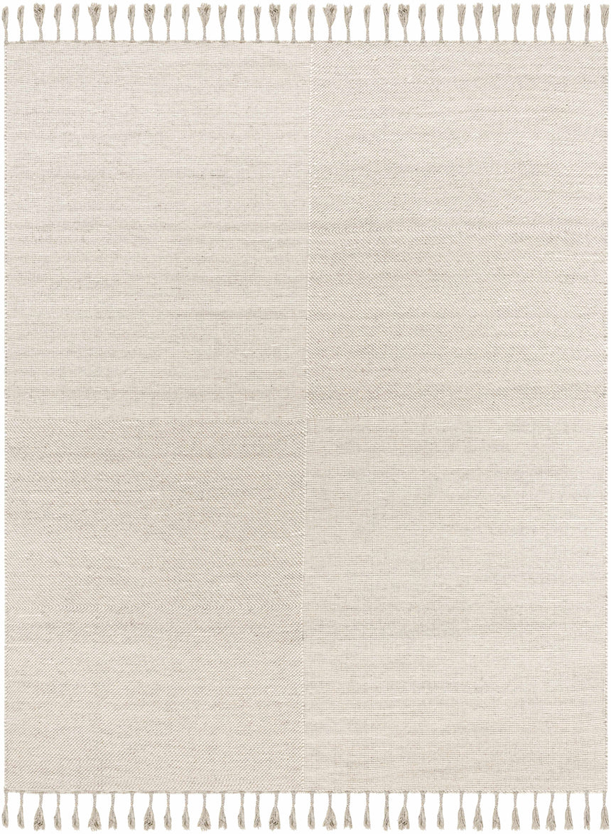 Abhay Beige Wool Area Rug - Clearance