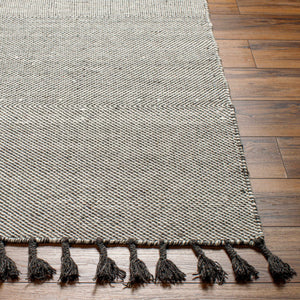 Abhay Gray Wool Area Rug