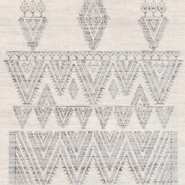 Wakita Light Gray Tribal Rug