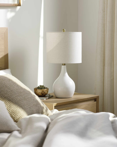 Sparanise Beige Ceramic Table Lamp