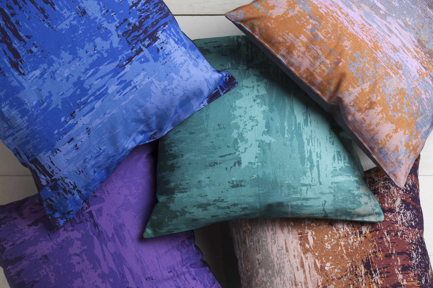 Laguna Navy Blue Abstract Accent Pillow - Clearance