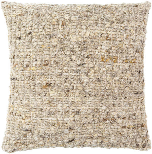 Lluvy Medium Gray Throw Pillow - Clearance