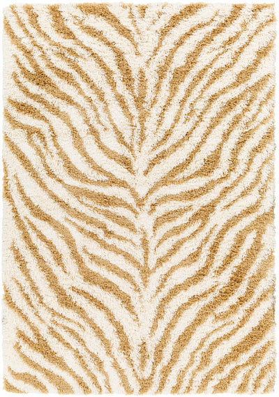 Tace Zebra Print Shag Area Rug