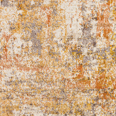 Talang Orange Abstract Area Rug