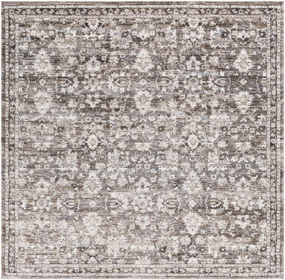 Talihina Brown Damask Area Rug