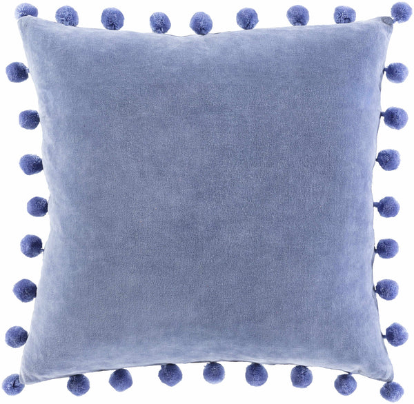 Tayabo Blue Square Throw Pillow