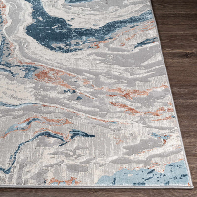 Tayport Blue Marble Rug - Clearance