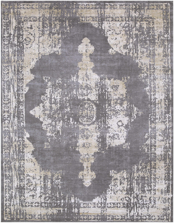 Paola Ultra Distressed Charcoal Rug