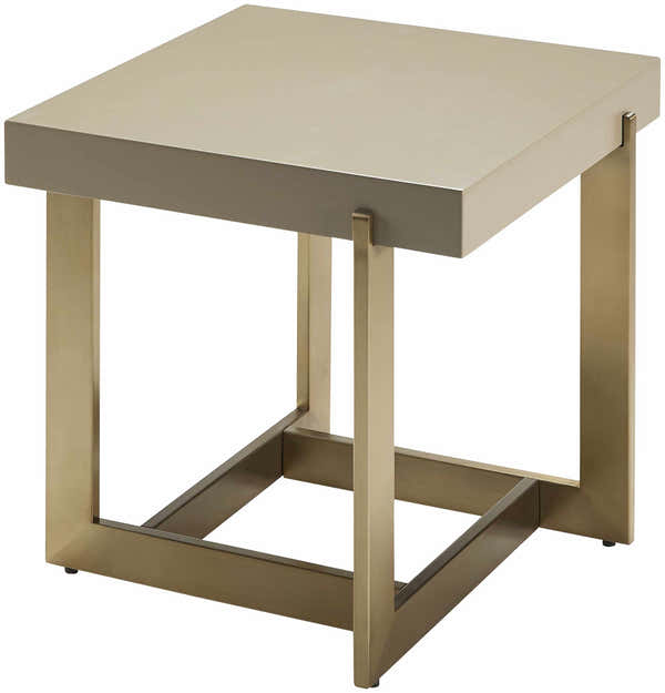 Dossenheim Modern Gold Square End Table - Clearance