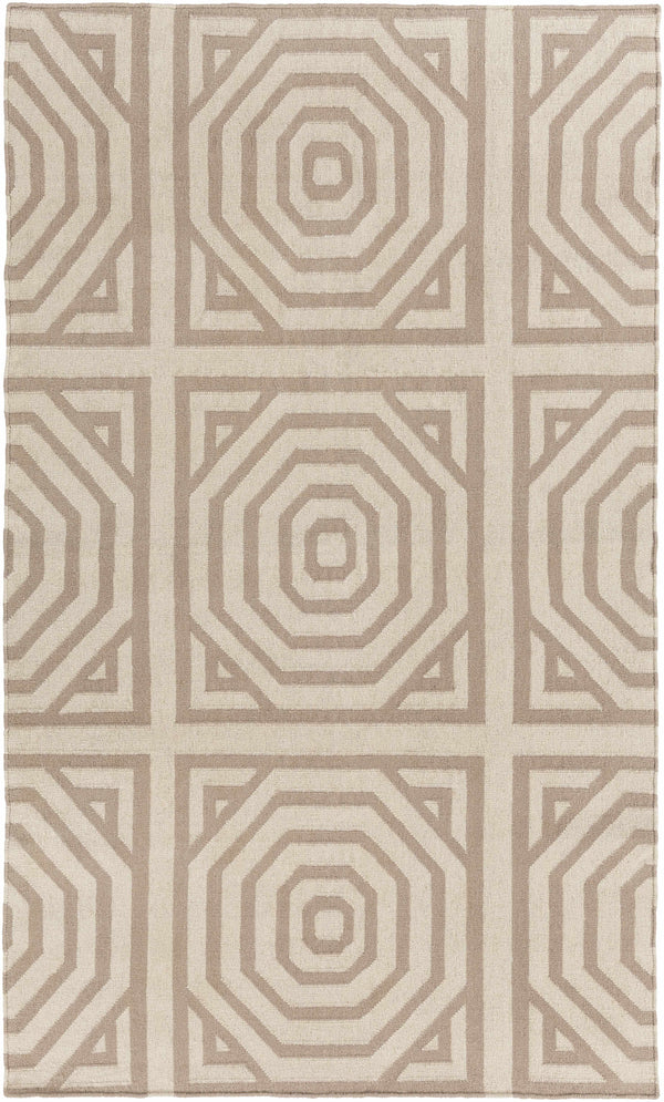 Terlton Ivory Greek Geometric Rug - Clearance