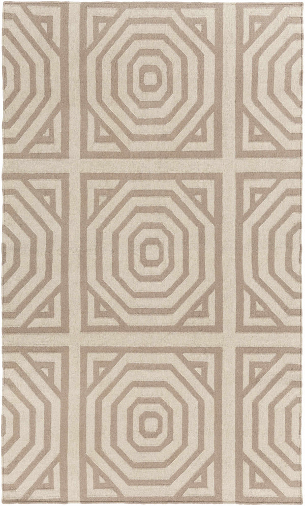 Terlton Ivory Greek Geometric Rug - Clearance