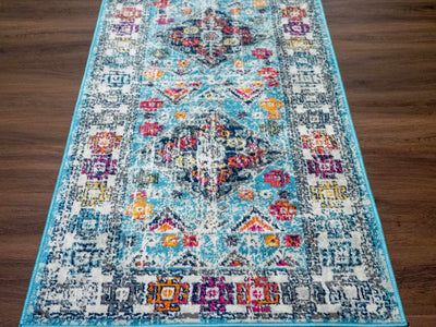 Tigris 2314 Turquoise Blue Rug - Clearance