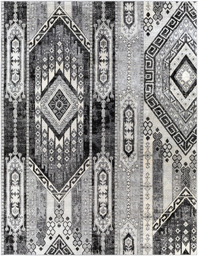 Thatcham Black Aztec Rug - Clearance