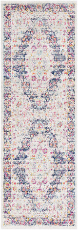 Thorsby Magenta & Cream Area Rug - Clearance
