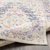 Thorsby Magenta & Cream Area Rug - Clearance