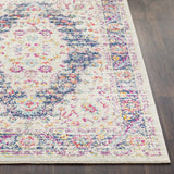Thorsby Magenta & Cream Area Rug - Clearance