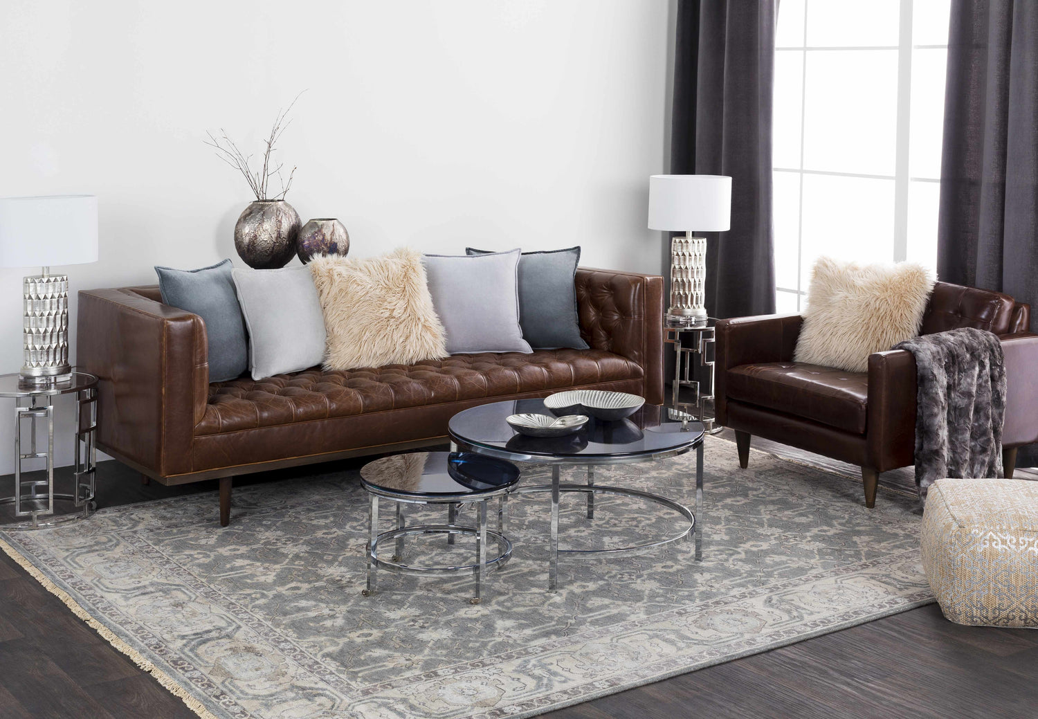 Black Faux Fur Throw Blanket