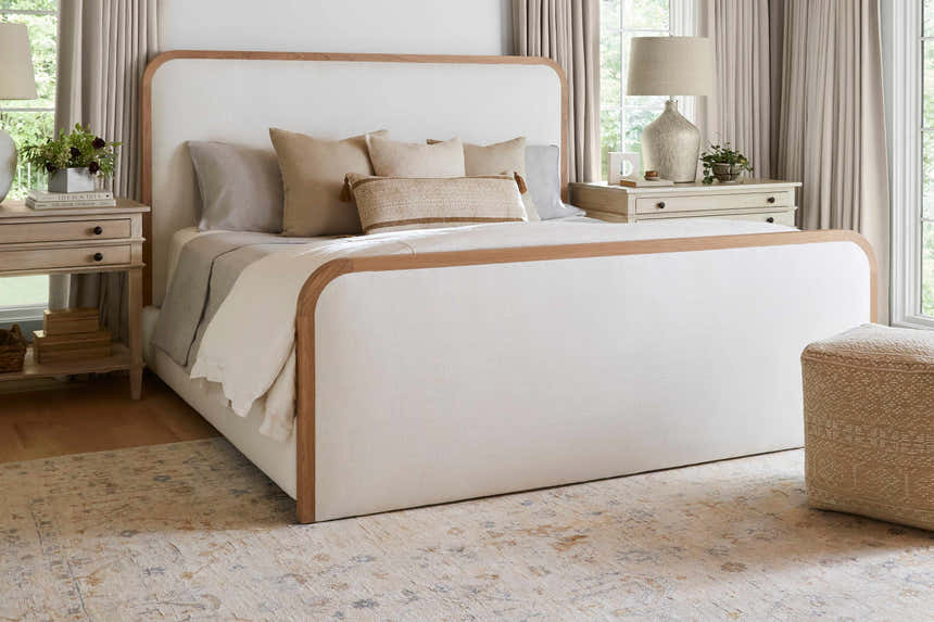 Oaqui Cream Square Throw Pillow